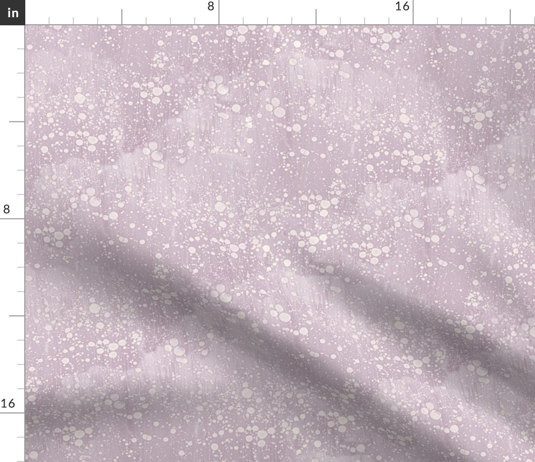 lilac-mauve rain splatter