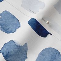 Watercolor Abstract Shapes in Blue