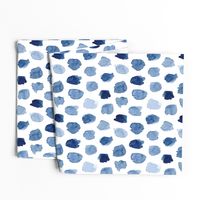 Watercolor Abstract Shapes in Blue