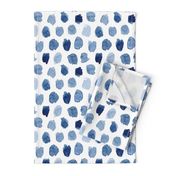 Watercolor Abstract Shapes in Blue