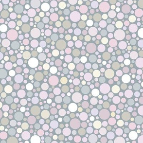 lilac ishihara dots on slate grey