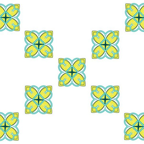 Asian Pattern Cross Citron