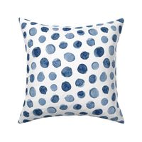 Watercolor Polka Dot in Blue