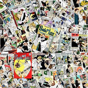 vintage comic book brides