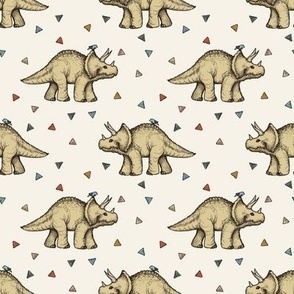 Triceratops and Triangles - small print