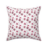 Crayon Lady Bugs Small Red Grey