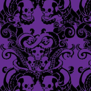 Skull & Tentacle in Hard Violet