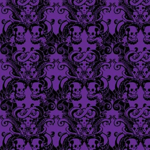 Skull & Tentacle in Hard Violet halfsize