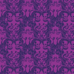 Skull & Tentacle in Divided Purple