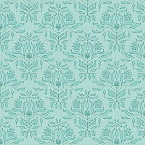 Seaweed Damask- Neptune