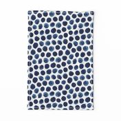 Watercolor Polka Dot in Indigo