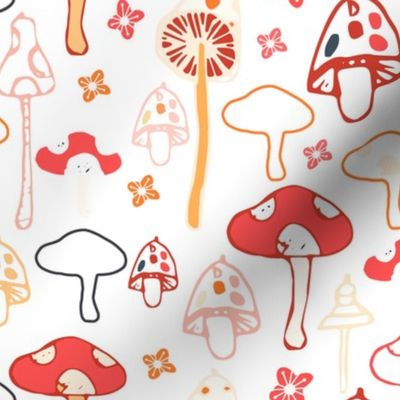 Field of Mushrooms