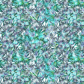 Turquoise + Violet 420 Leaves