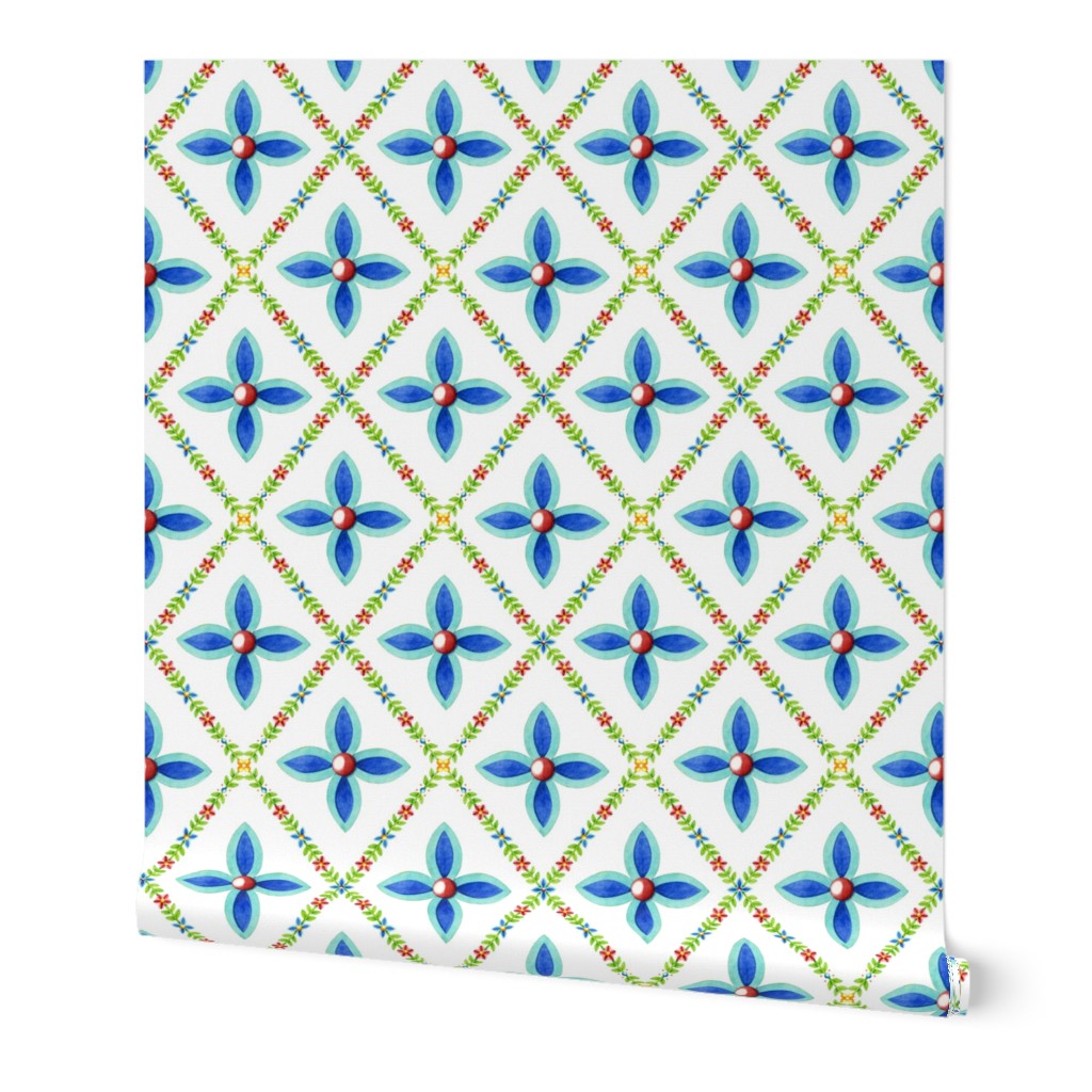 Elizabethan Lattice on white