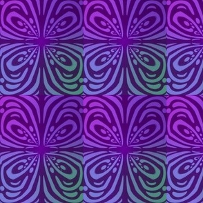 Purple Butterfly Four Tone