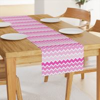 Hot Pink Ombre Chevron Zigzag Pattern