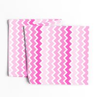 Hot Pink Ombre Chevron Zigzag Pattern