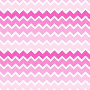 Hot Pink Ombre Chevron Zigzag Pattern