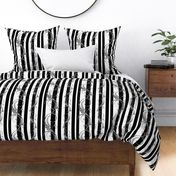 Stripes with Scrolls Black White