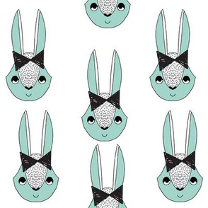 bunny // bunny bow rabbit girls sweet  mint 