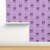 bunny // bunny head bow purple lilac lavender girls sweet pastel