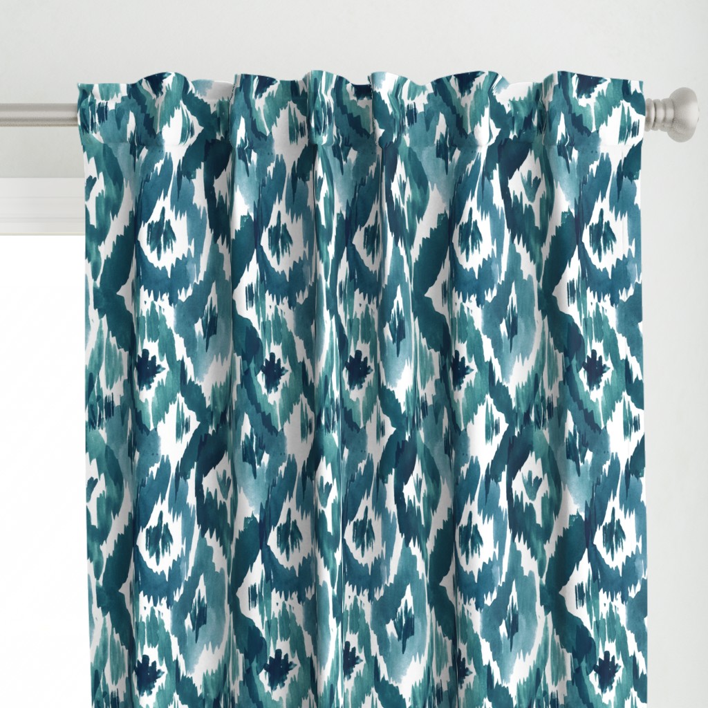 Ikat Diamonds Teal