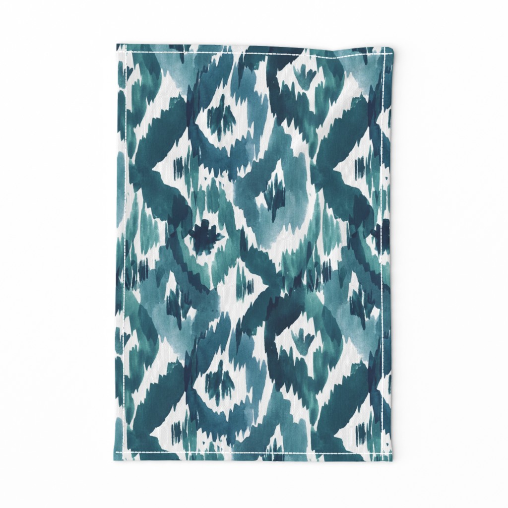 Ikat Diamonds Teal