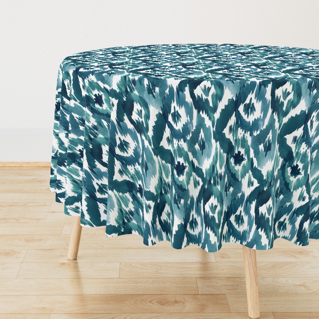 Ikat Diamonds Teal