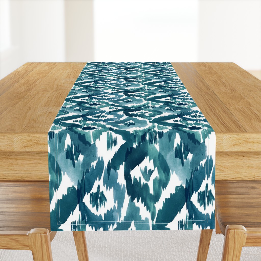 Ikat Diamonds Teal