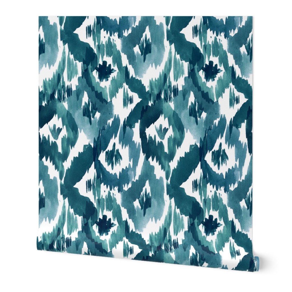 Ikat Diamonds Teal