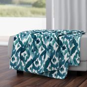 Ikat Diamonds Teal