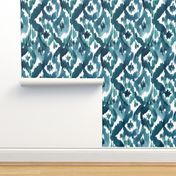 Ikat Diamonds Teal