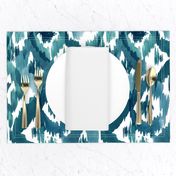 Ikat Diamonds Teal