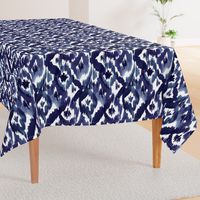 Ikat Diamonds Indigo Blue