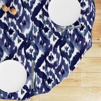 Ikat Diamonds Indigo Blue