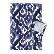 Ikat Diamonds Indigo Blue