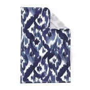 Ikat Diamonds Indigo Blue