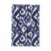 Ikat Diamonds Indigo Blue