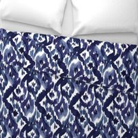 Ikat Diamonds Indigo Blue