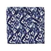 Ikat Diamonds Indigo Blue