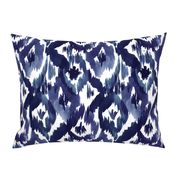 Ikat Diamonds Indigo Blue