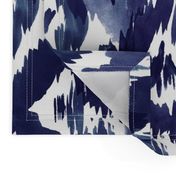 Ikat Diamonds Indigo Blue