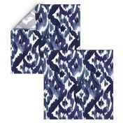 Ikat Diamonds Indigo Blue