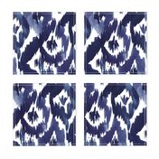 Ikat Diamonds Indigo Blue