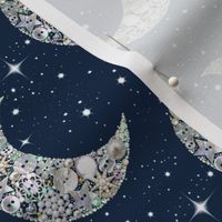 Moon and stars// Vintage  Buttons // Moon and stars Celestial