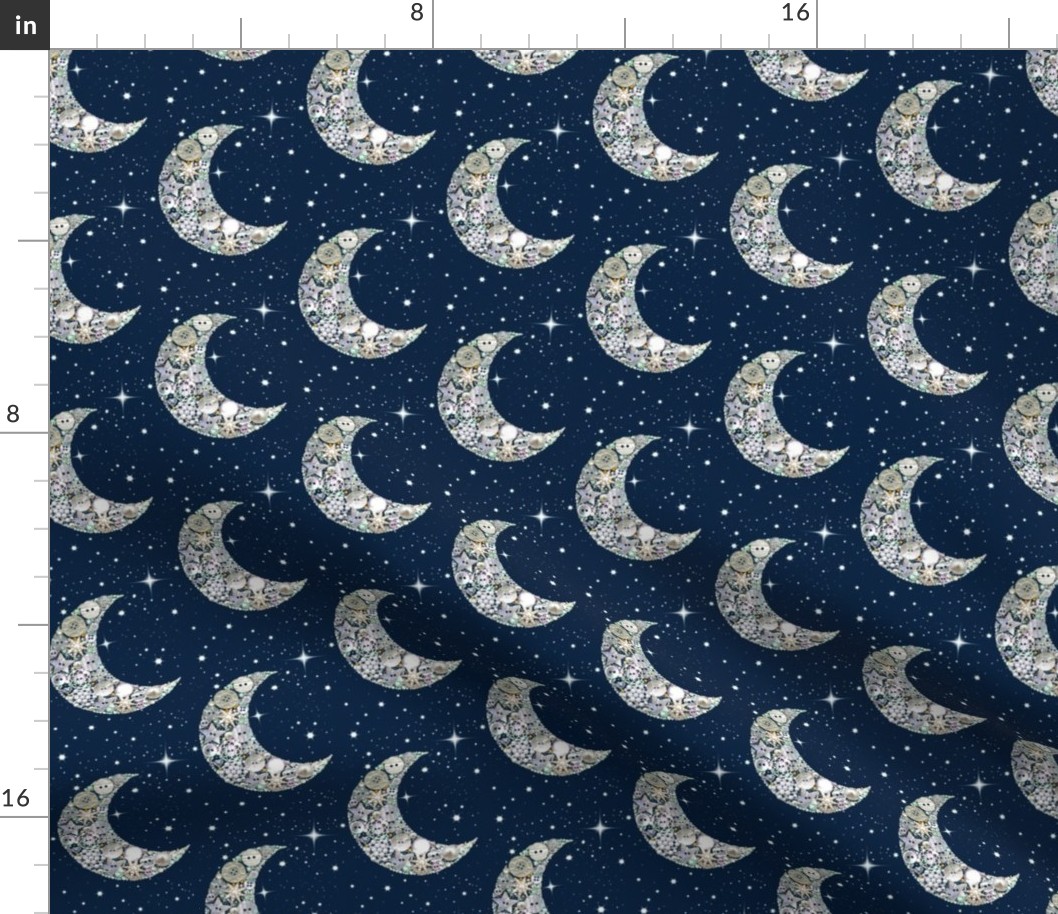 Moon and stars// Vintage  Buttons // Moon and stars Celestial