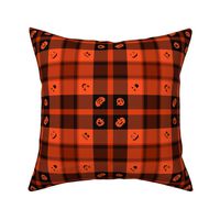 Halloween Pumpkin Plaid 130 Orange Balck