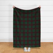 Holly Plaid 227 Black Green Red