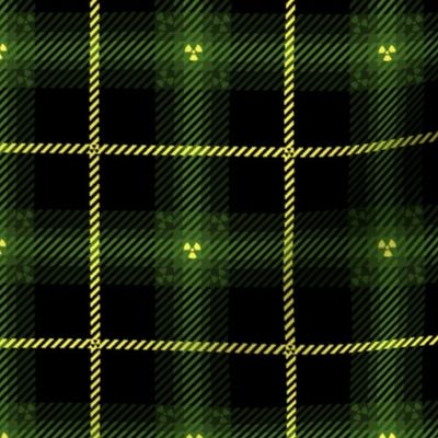 Radiation Plaid 219 Green Yellow Black