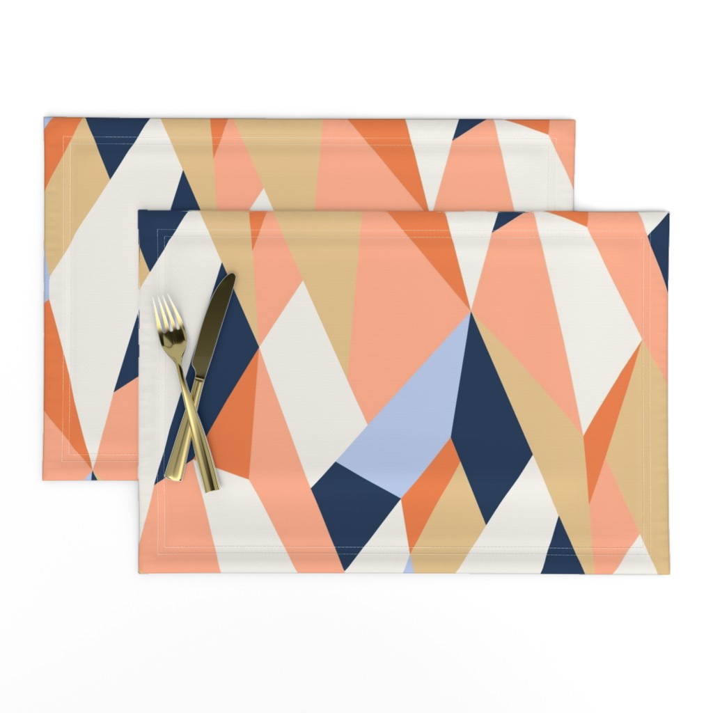 Moderne Geometric Wallpaper and Fabric